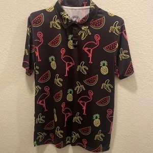 Proud 90 golf polo neon